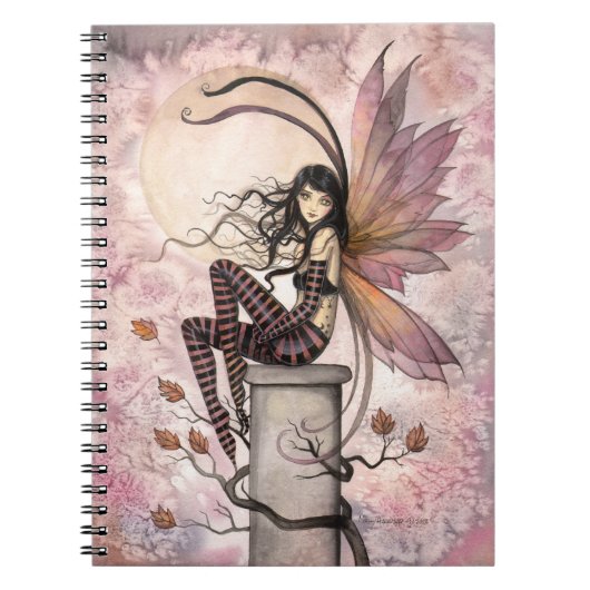 Herfst Briesjes Fantasy Fee Kunst Notitieboek (Voorkant)