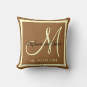 Herfst Brown en Cream Wedding keepaardkussen Kussen (Voorkant)