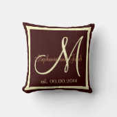 Herfst Brown en Cream Wedding keepaardkussen Kussen (Voorkant)