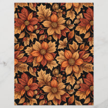 Herfst Brown Floral