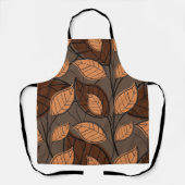 Herfst Brown Leaves Schort (Voorkant)