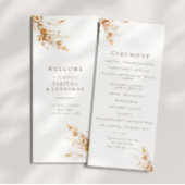 Herfst Brown & Sinaasappel Wildflowers Wedding Pro Programma