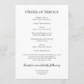 Herfst Brug Funeral Service Programma (Achterkant)