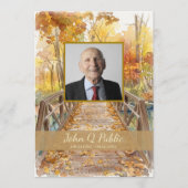 Herfst Brug Funeral Service Programma (Voorkant)