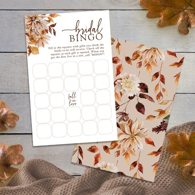 Herfst Bruids Bingo (Autumn Bridal Bingo
)