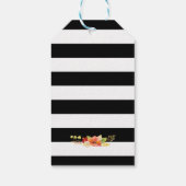 Herfst Bruids Shower Herfst Bloemige Bedankt Cadeaulabel (Achterkant)