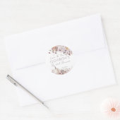 Herfst bruidsfeest loof pompoen dank je favoriet ronde sticker (Envelop)