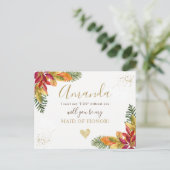 Herfst bruidsmeisje of getuige huwelijksaanzoek uitnodiging briefkaart (Staand voorkant)