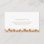 Herfst Bruiloft Aangepaste Enclosure Kaart (Voorkant)