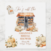 Herfst Bruiloft Bruidsjonker Bruiloft Feest Wijn Etiket (Enkel label)