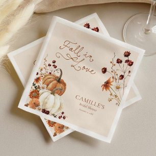 Herfst Bruiloft Bruidsshower Papieren Servet