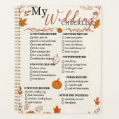 Herfst Bruiloft Checklist Planner (Voorkant)