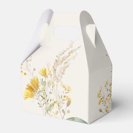 Herfst bruiloft dank u gunst doos, zonnebloem bedankdoosjes (Achterkant)