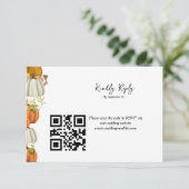 Herfst bruiloft Graag RSVP Kaartje (Staand voorkant)