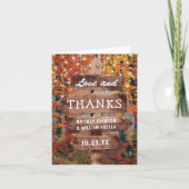 Herfst Bruiloft in Houtland Bedankt (Voorkant)