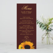 Herfst bruiloft menu (Staand voorkant)