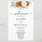 Herfst bruiloft programma (Voorkant)