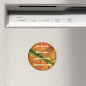 Herfst bruiloft Save the Date Magnet Magneet (Insitu (Vaatwasser))