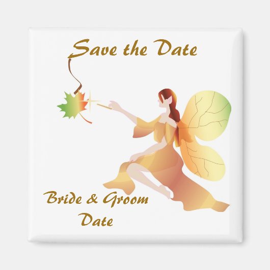 Herfst Bruiloft Save the Date Magnet Magneet (Voorkant)