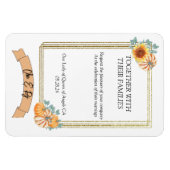 herfst bruiloft thema uitnodiging magneet (Horizontaal)