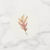 Herfst bruiloftsprobediner confetti (Kleine voorkant)