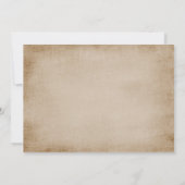 Herfst Bruiloftsreceptie Uitnodiging (Achterkant)