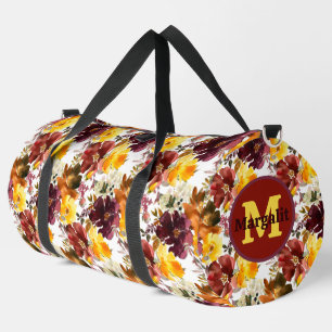 Herfst Bruin Sinaasappel Bloemen Vallen Kleuren Gr Plunjezak