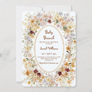 Herfst Brunch Baby Shower Uitnodiging