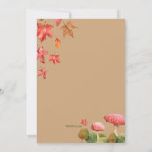 Herfst Bunny Birthday Uitnodigingen (Achterkant)