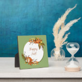 Herfst bunny en pompoenen met aanpasbare tekst fotoplaat (Insitu)