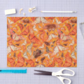 Herfst Butterflies Sinaasappel Tissuepapier (Craft)