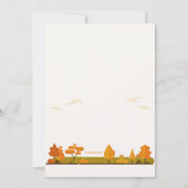 Herfst Buurt Blok Party Uitnodiging (Achterkant)