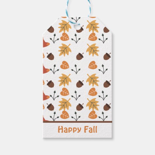 Herfst Cadeaulabel (Voorkant)