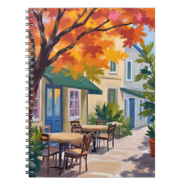 Herfst Cafe Waterverf Herfstloof Notitieboek