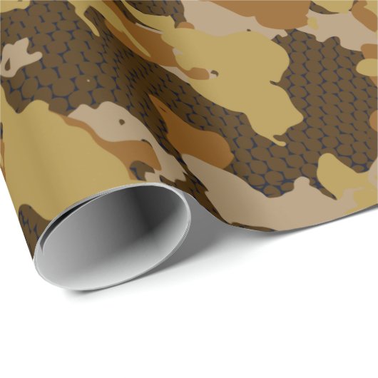 Herfst Camo Wrapping Paper Cadeaupapier (Rol Hoek)