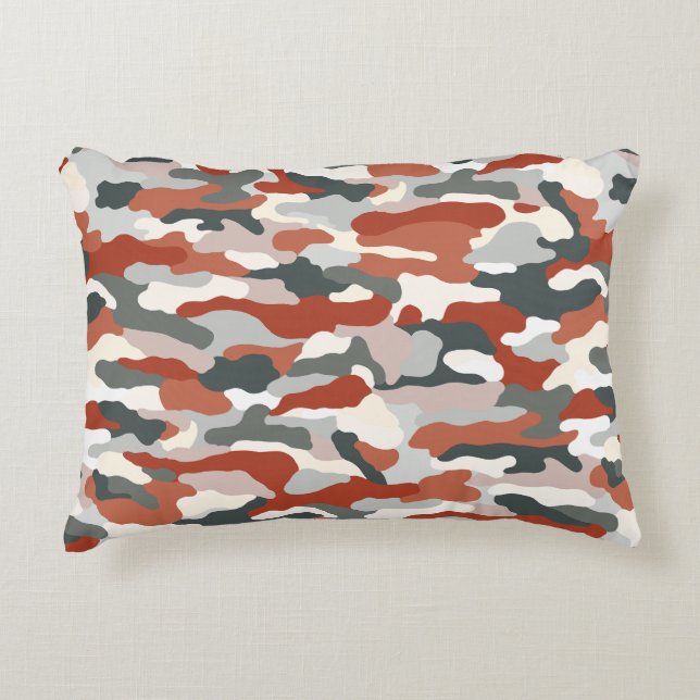 Herfst Camouflage Accent Kussen (Voorkant)