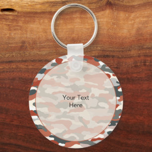 Herfst Camouflage Rugged Aluminium Sleutelhanger