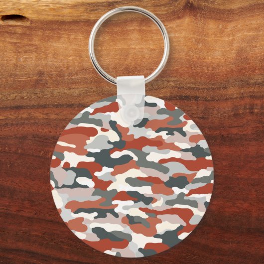 Herfst Camouflage Rugged Aluminium Sleutelhanger (Voorkant)