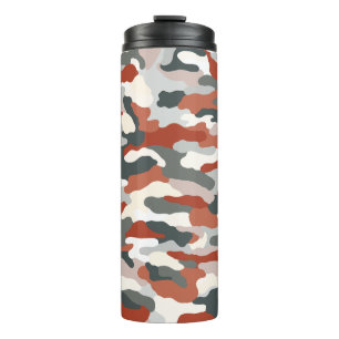 Herfst Camouflage Thermosbeker