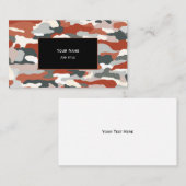 Herfst Camouflage Visitekaartje (Voorkant / Achterkant)