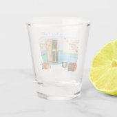 Herfst Camping Trailer Shot Glas (Achterkant)