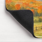 Herfst Catskill Bergen Waterverf Landschap Muismat (Hoek)