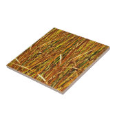 Herfst Cattails Tegeltje (Zijkant)