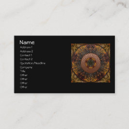 Herfst Celtic Knot Circle Visitekaartje