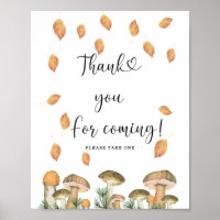 Herfst champignons - Bedankt voor uw komst