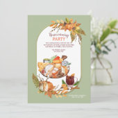 Herfst Cheeseboard Invitation Kaart (Staand voorkant)