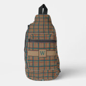 Herfst Chic Plaid Sling Bag (Voorkant)