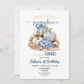 Herfst Chinoiserie Little Pumpkin Verjaardag Kaart (Voorkant)