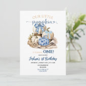 Herfst Chinoiserie Little Pumpkin Verjaardag Kaart (Staand voorkant)