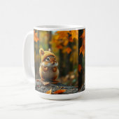 Herfst Chipmunk Coffee Mok (Voorkant links)